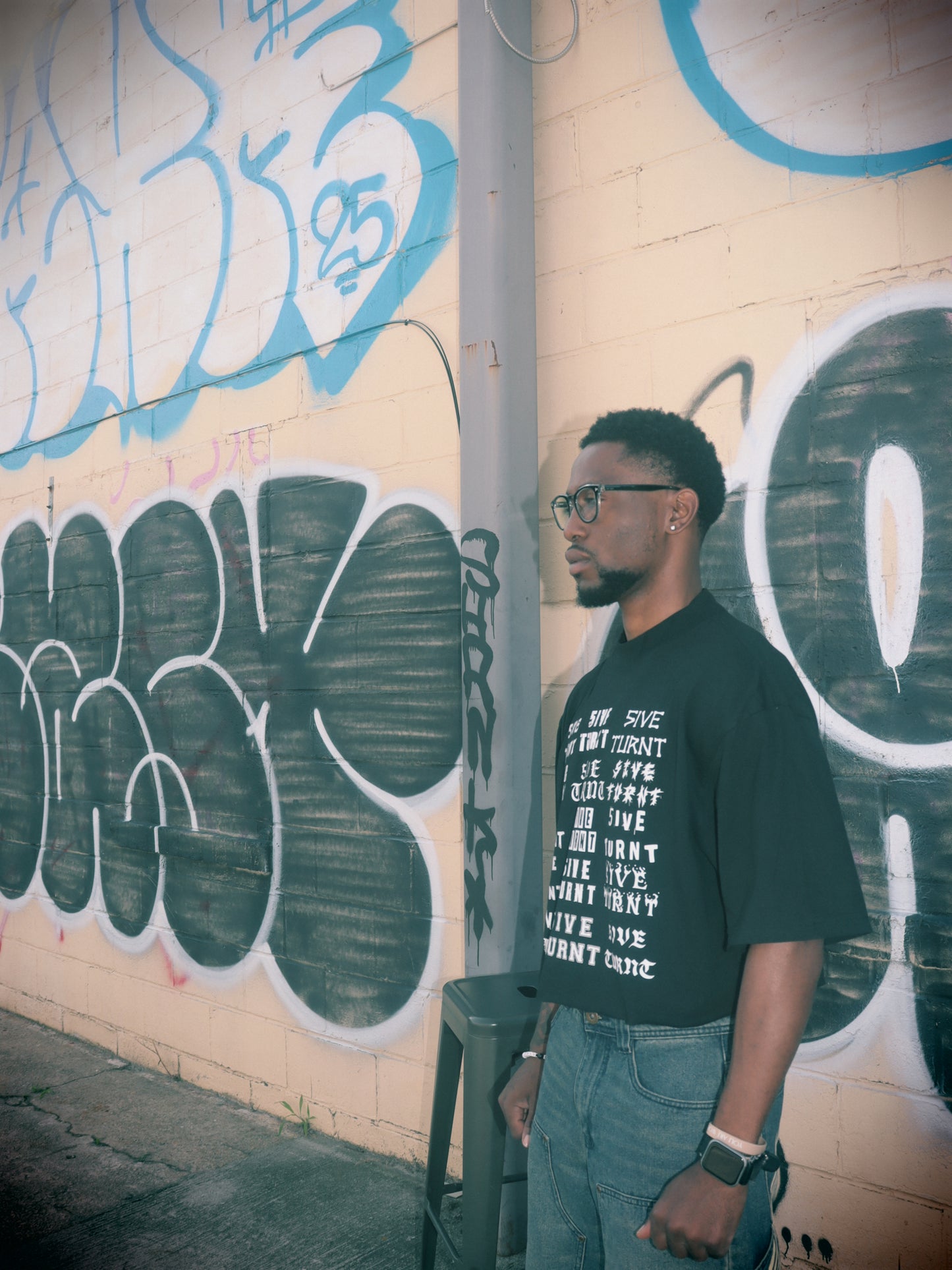 Men’s “5ive Turnt Fonts” Tee