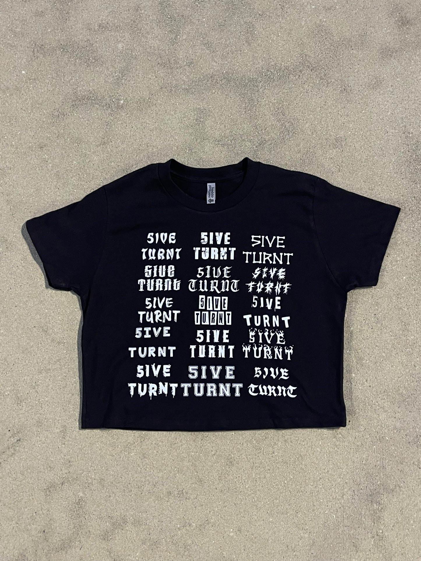 Women’s “5ive Turnt Fonts” Tee